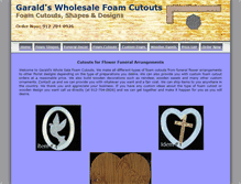 Tablet Screenshot of foamcutouts.com